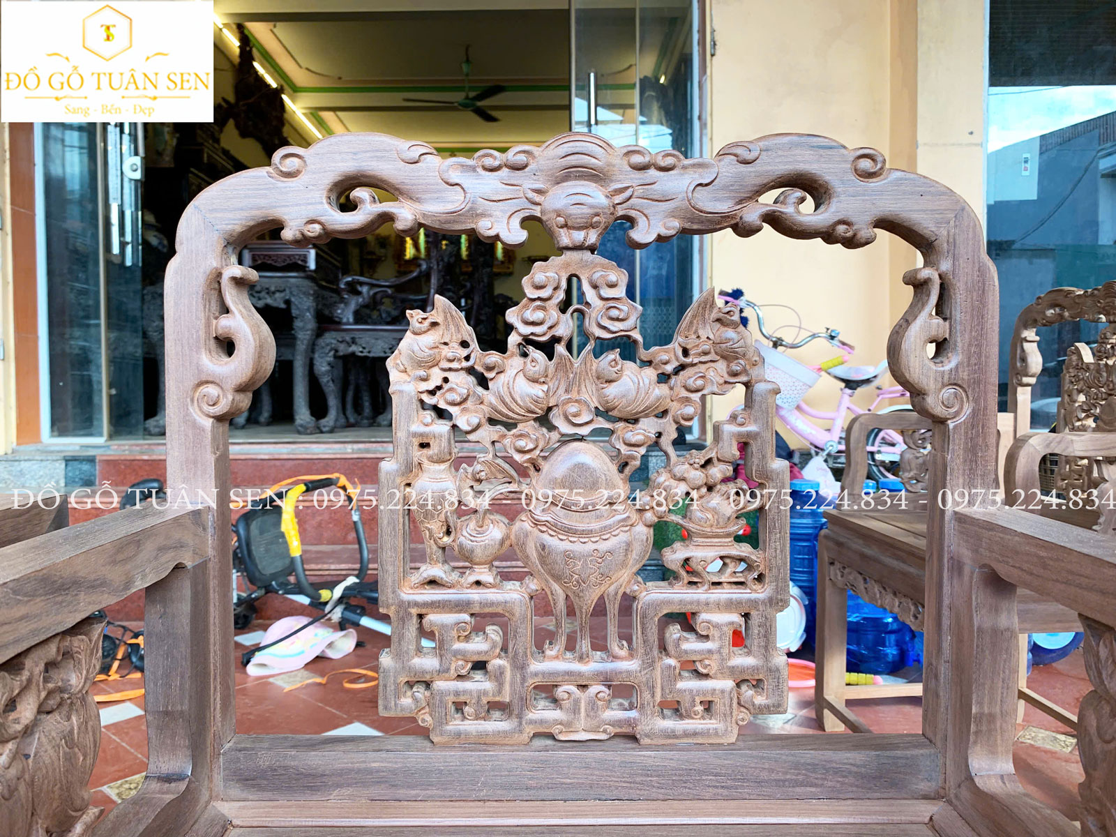 Thông tin kích thước chi tiết bộ bàn ghế vách V02